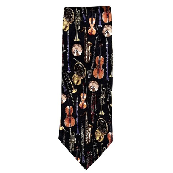 Museum Artifacts Other - Museum Artifacts Retro Series Orchestra Classic Music 100% Silk Tie